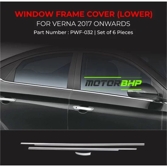 Verna window sales chrome garnish